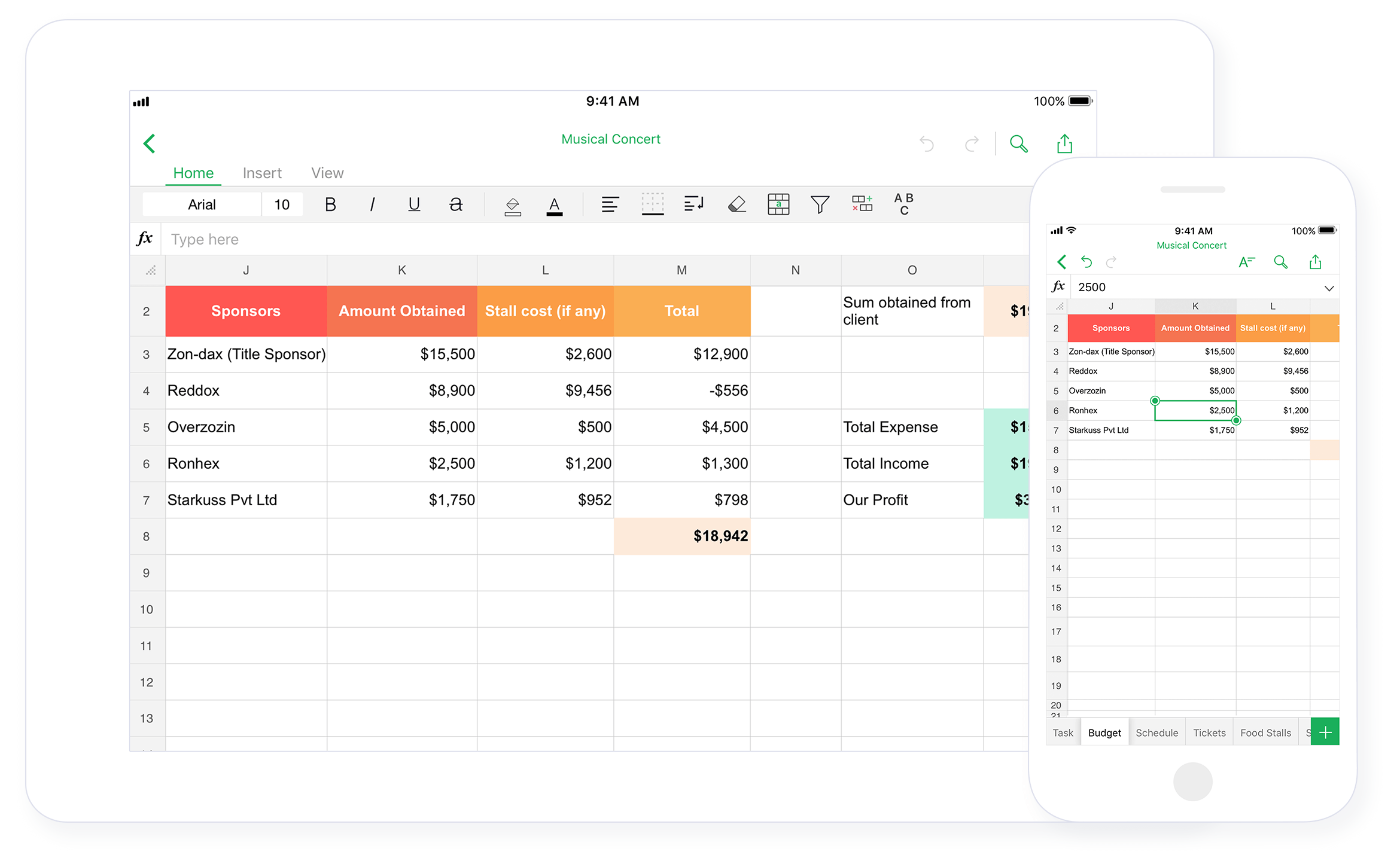 Wps表格作图手机版手机版excel表格制作